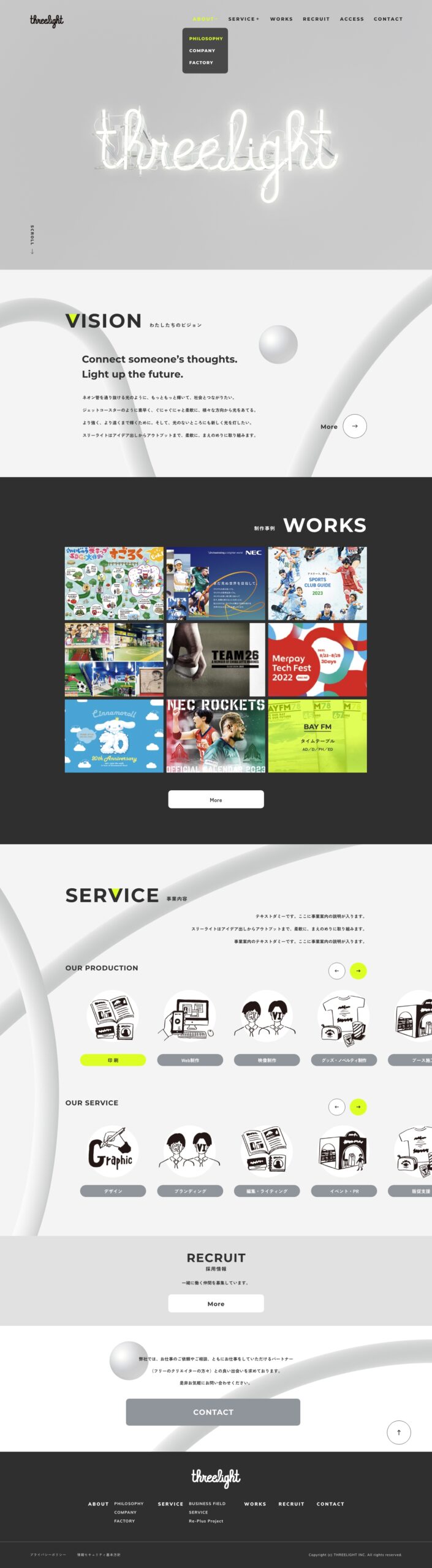 Corporate Site – Threelight Inc.